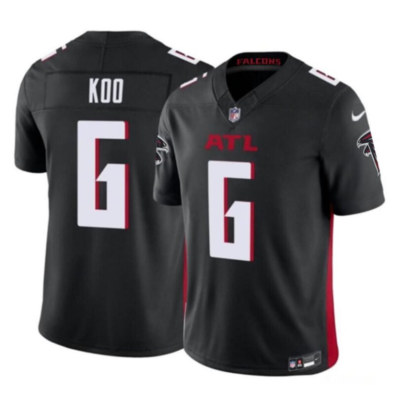 Black Atlanta Falcons #6 Younghoe Koo 2023 F.U.S.E. Vapor Untouchable Limited Stitched Football Jersey - AFJ109