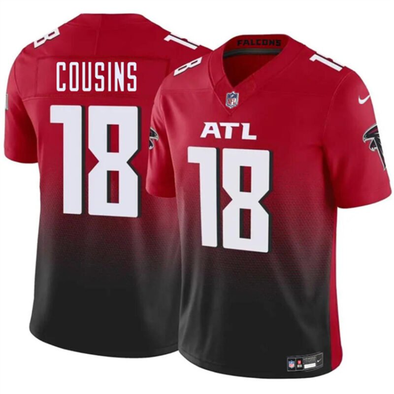 Red/Black Atlanta Falcons #18 Kirk Cousins 2023 F.U.S.E. Vapor Untouchable Limited Stitched Football Jersey - AFJ164