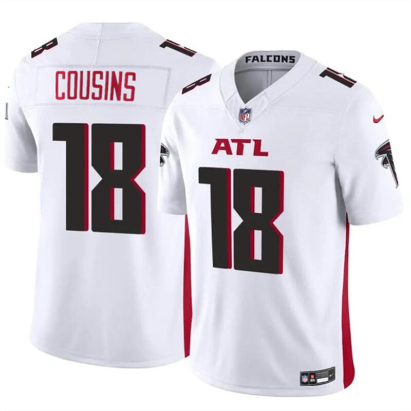 White Atlanta Falcons #18 Kirk Cousins 2023 F.U.S.E. Vapor Untouchable Limited Stitched Football Jersey - AFJ248