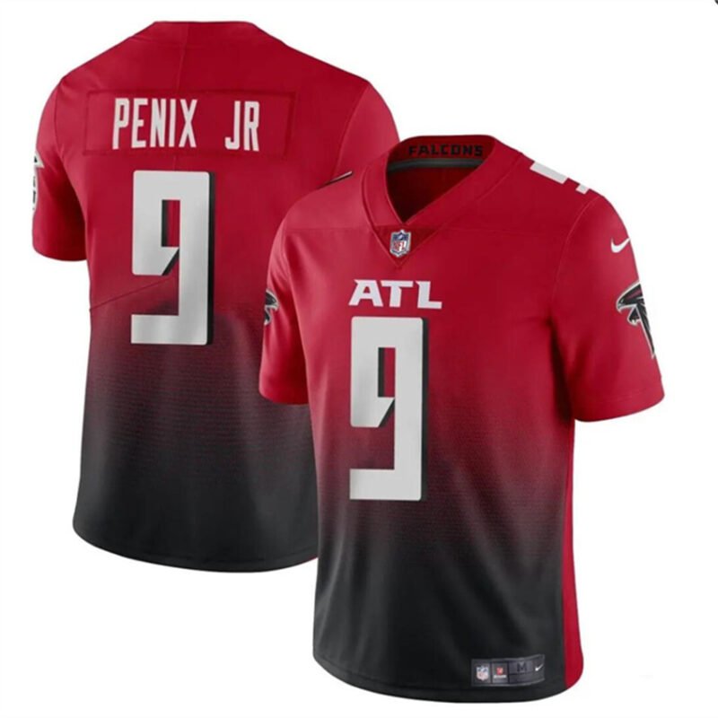 Red/Black Atlanta Falcons #9 Michael Penix Jr 2024 Draft Vapor Untouchable Limited Stitched Football Jersey - AFJ139