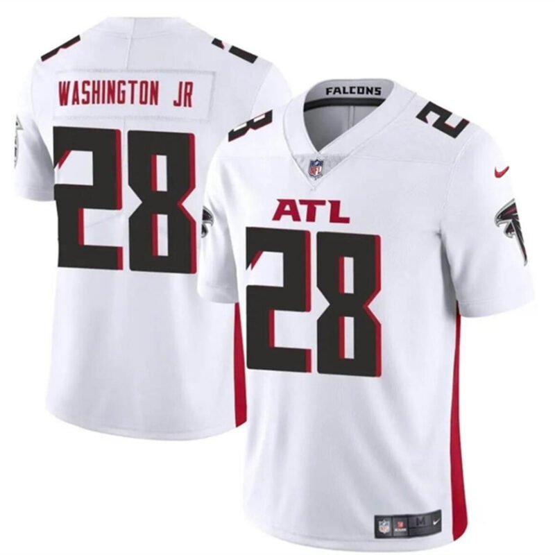 White Atlanta Falcons #28 Carlos Washington Jr Vapor Untouchable Limited Stitched Football Jersey - AFJ133