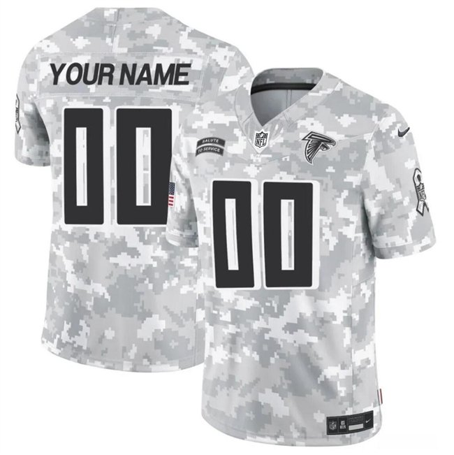 Arctic Camo Atlanta Falcons Active Player Custom 2024 F.U.S.E Salute to Service Limited Stitched Football Jersey - AFJ162
