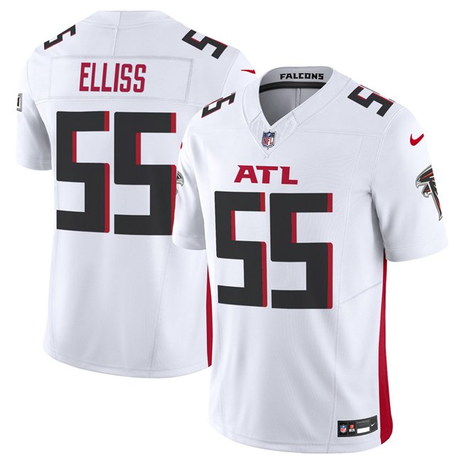 White Atlanta Falcons #55 Kaden Elliss 2025 F.U.S.E. Vapor Untouchable Limited Stitched Football Jersey - AFJ216