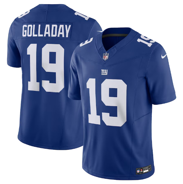 Blue New York Giants #19 Kenny Golladay 2023 F.U.S.E. Vapor Untouchable Limited Stitched Jersey - NYG124