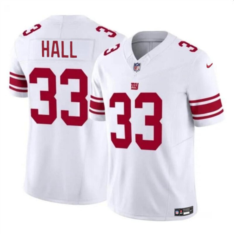 White New York Giants #33 Hassan Hall 2023 F.U.S.E. Vapor Untouchable Limited Stitched Jersey - NYG63