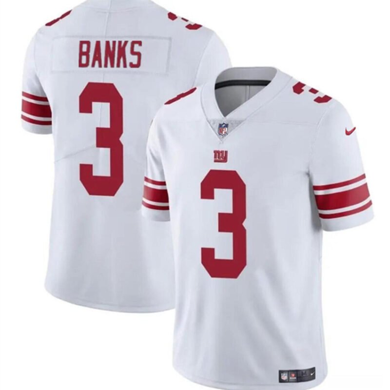 White New York Giants #3 Deonte Banks 2023 F.U.S.E. Vapor Untouchable Limited Stitched Jersey - NYG62