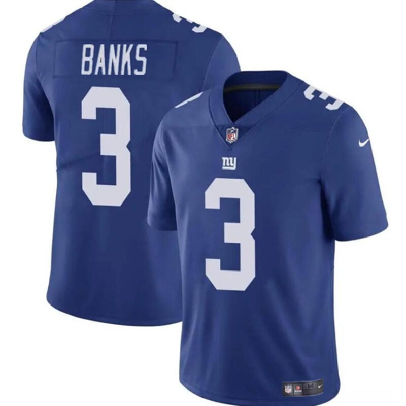 Blue New York Giants #3 Deonte Banks Vapor Untouchable Limited Stitched Jersey - NYG86