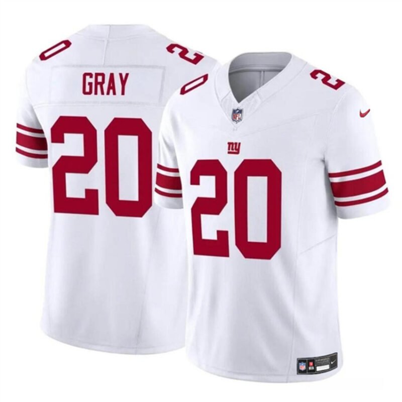 White New York Giants #20 Eric Gray 2023 F.U.S.E. Vapor Untouchable Limited Stitched Jersey - NYG137