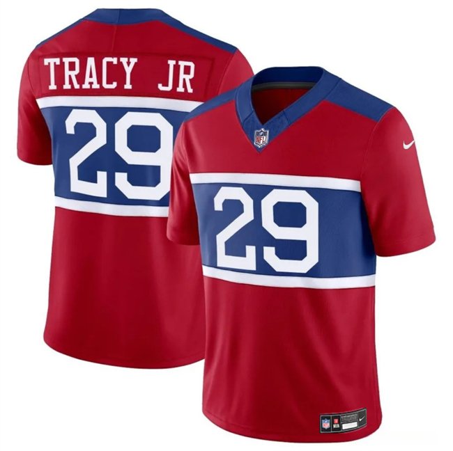 Red New York Giants #29 Tyrone Tracy Jr Alternate Vapor F.U.S.E. Limited Stitched Football Jersey - NYG92