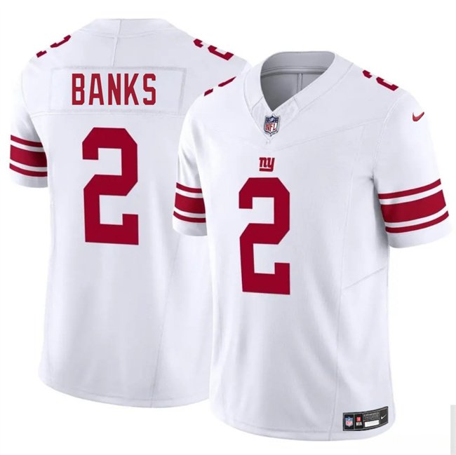 White New York Giants #2 Deonte Banks 2025 F.U.S.E. Vapor Untouchable Limited Stitched Jersey - NYG81