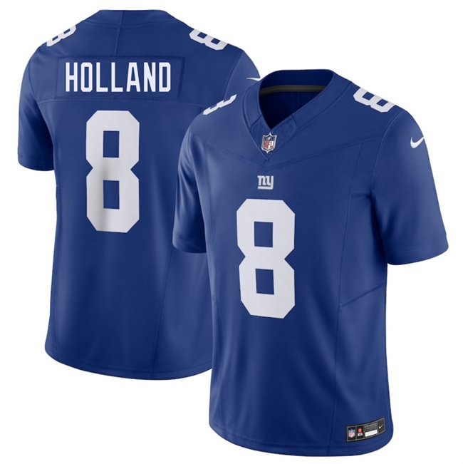Blue New York Giants #8 Jevon Holland 2025 F.U.S.E. Vapor Untouchable Limited Stitched Jersey - NYG65