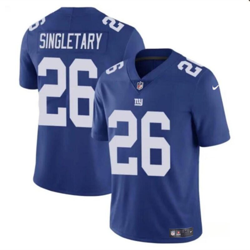 Blue New York Giants #26 Devin Singletary Vapor Untouchable Limited Stitched Jersey - NYG175