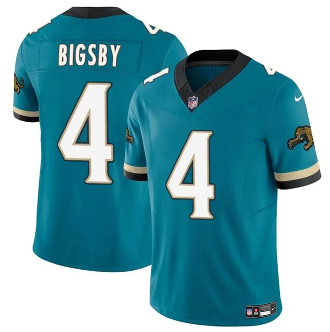 Teal Jacksonville Jaguars #4 Tank Bigsby 2024 F.U.S.E. Prowler Throwback Vapor Limited Stitched Football Jersey - JVG29