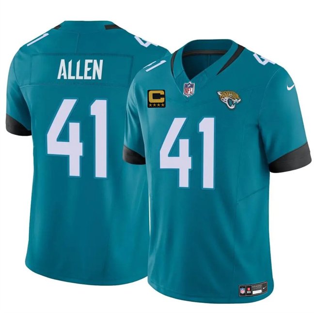 Teal Jacksonville Jaguars #41 Josh Hines-Allen 2025 F.U.S.E. With 4-Star C Patch Vapor Untouchable Limited Stitched Jersey - JVG190