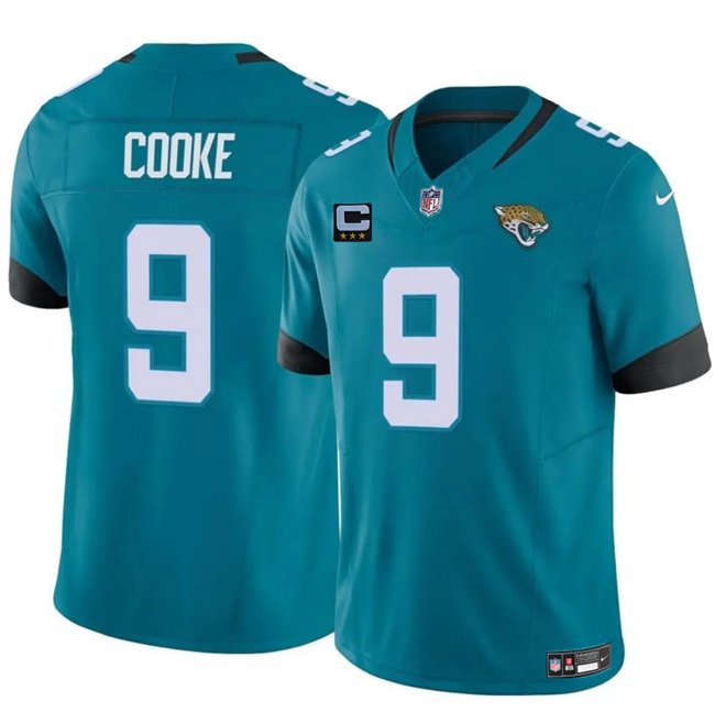 Teal Jacksonville Jaguars #9 Logan Cooke 2025 F.U.S.E. With 3-Star C Patch Vapor Untouchable Limited Stitched Jersey - JVG167