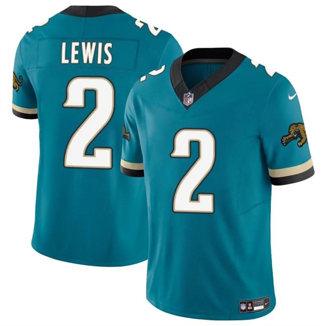 Teal Jacksonville Jaguars #2 Jourdan Lewis 2025 F.U.S.E. Vapor Untouchable Limited Stitched Jersey - JVG98