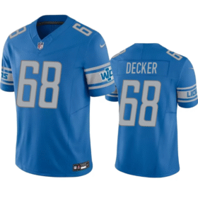 Blue Detroit Lions #68 Taylor Decker 2023 F.U.S.E. Vapor Untouchable Limited Stitched Jersey - DTL248