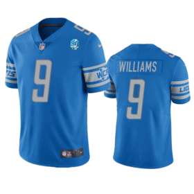 Blue Detroit Lions #9 Jameson Williams 2023 90th Anniversary Vapor Untouchable Limited Stitched Jersey - DTL355