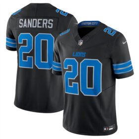 Black Detroit Lions #20 Barry Sanders 2024 F.U.S.E. 2nd Alternate Vapor Limited Stitched Jersey - DTL90
