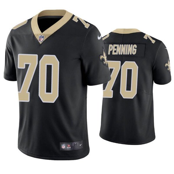 Black New Orleans Saints #70 Trevor Penning Vapor Limited Stitched Jersey - NOS249