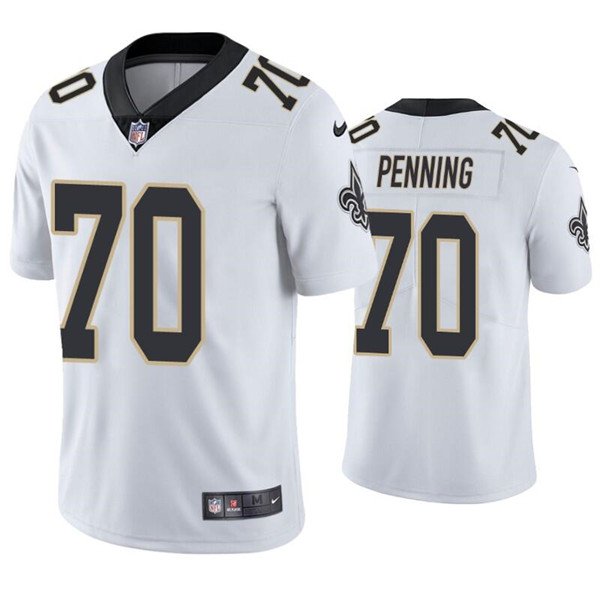 White New Orleans Saints #70 Trevor Penning Vapor Limited Stitched Jersey - NOS86