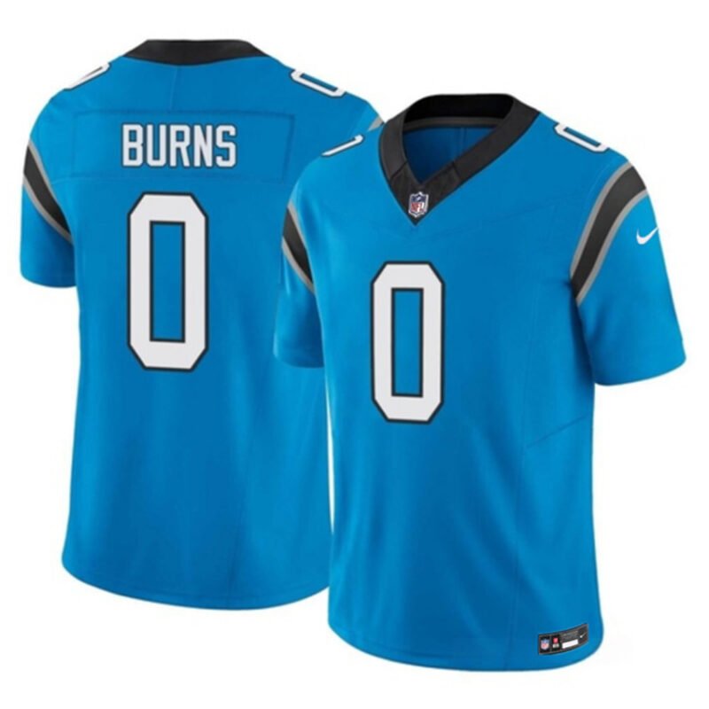 Blue Carolina Panthers #0 Brian Burns 2023 F.U.S.E. Vapor Untouchable Stitched Football Jersey