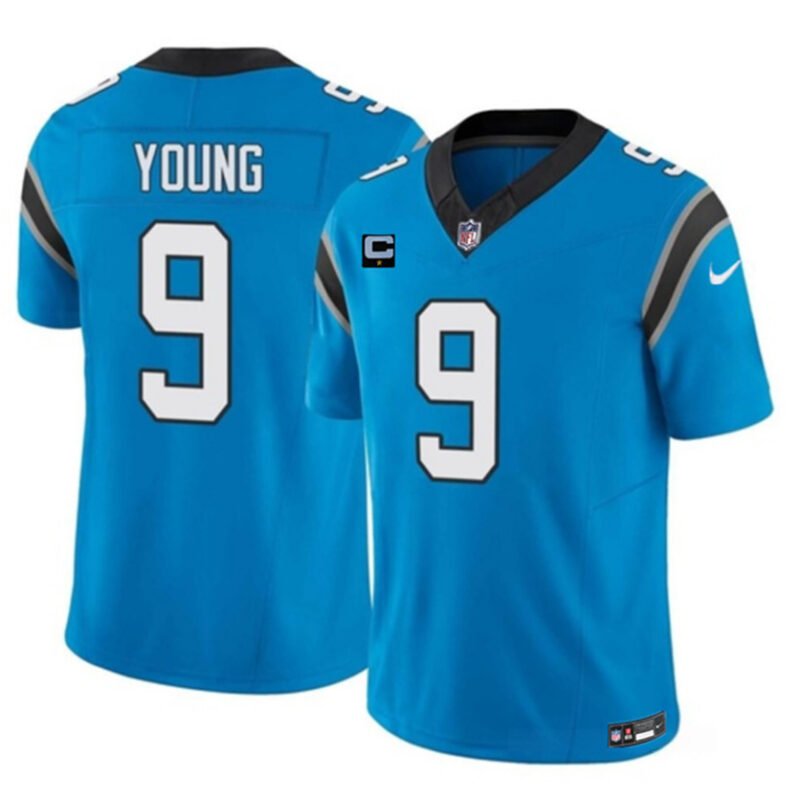 Blue Carolina Panthers #9 Bryce Young 2023 F.U.S.E. With 1-Star C Patch Vapor Untouchable Stitched Football Jersey