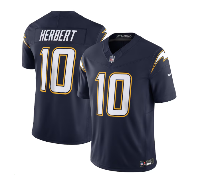 Navy Los Angeles Chargers #10 Justin Herbert 2025 F.U.S.E. Vapor Limited Stitched Football Jersey - LCJ203