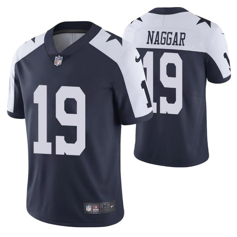 Navy/White Dallas Cowboys #19 Chris Naggar Vapor Limited Stitched Jersey - DLC119