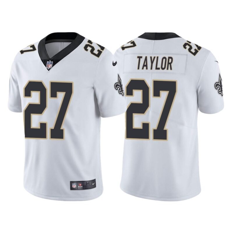 White New Orleans Saints #27 Alontae Taylor Vapor Limited Stitched Jersey - NOS166