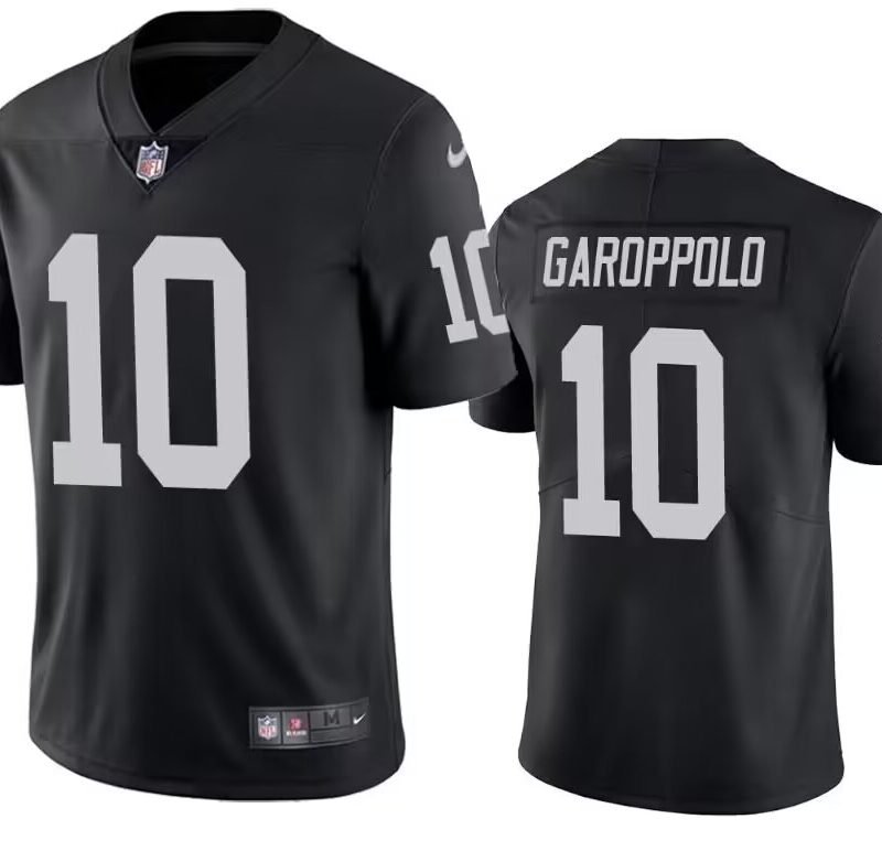 Black Las Vegas Raiders #10 Jimmy Garoppolo Vapor Untouchable Limited Stitched Jersey - LVR217