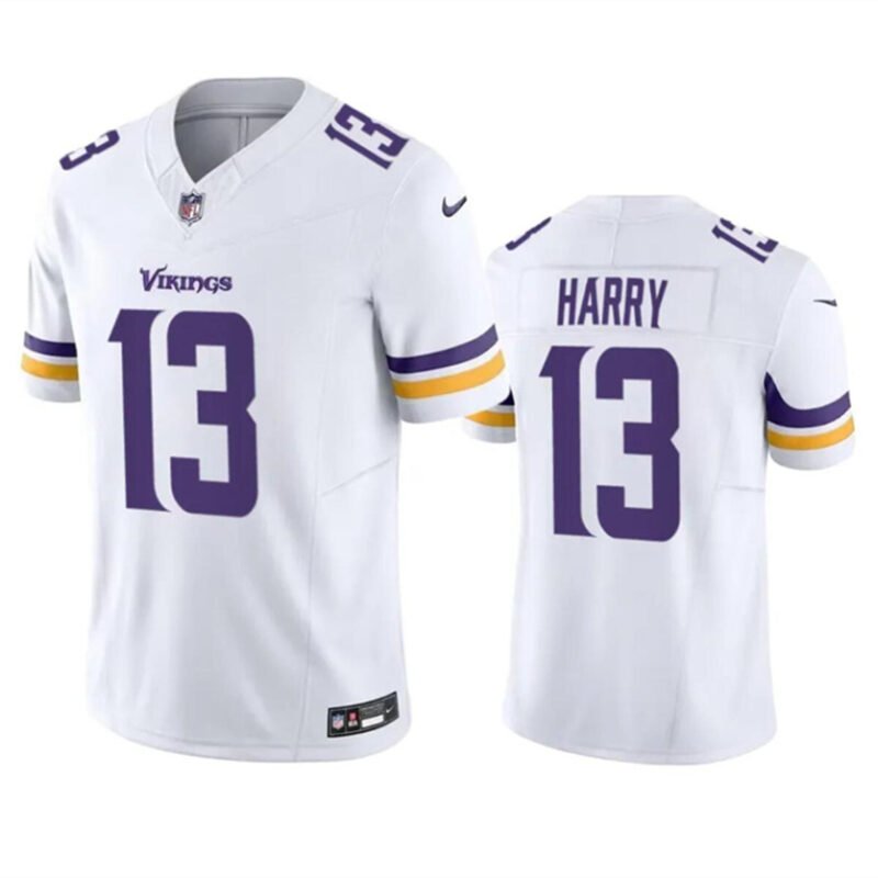 White Minnesota Vikings #13 N'Keal Harry 2023 F.U.S.E. Vapor Untouchable Limited Stitched Jersey - MVJ16