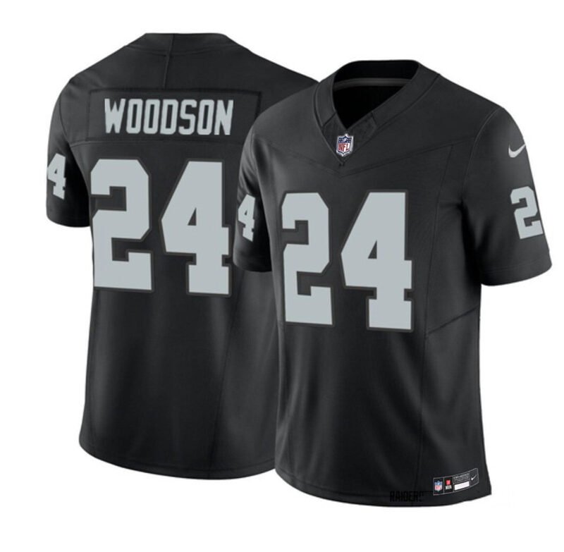 Black Las Vegas Raiders #24 Charles Woodson 2023 F.U.S.E Vapor Untouchable Stitched Football Jersey - LVR91