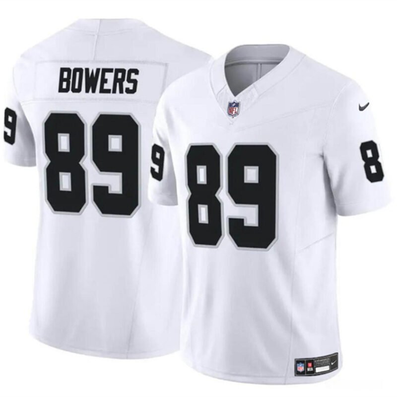 White Las Vegas Raiders #89 Brock Bowers 2024 Draft F.U.S.E Vapor Stitched Football Jersey - LVR137