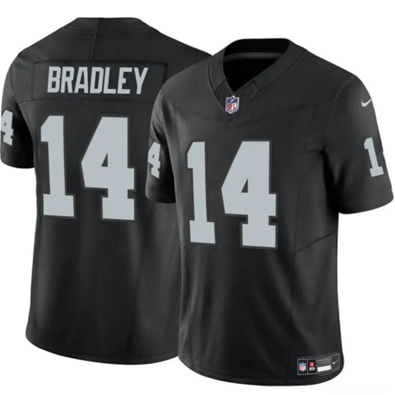 Black Las Vegas Raiders #14 Carter Bradley 2024 F.U.S.E Vapor Stitched Football Jersey - LVR77