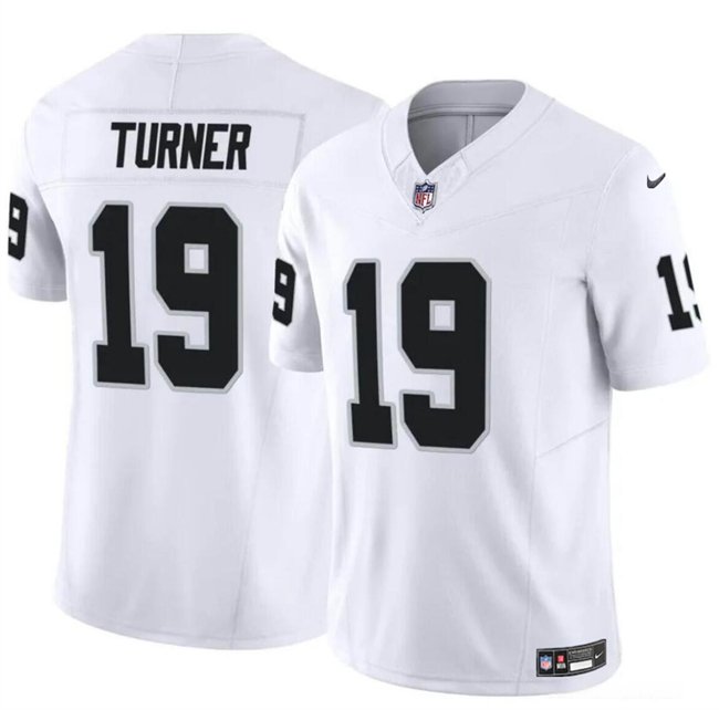 White Las Vegas Raiders #19 DJ Turner F.U.S.E Vapor Stitched Football Jersey - LVR284