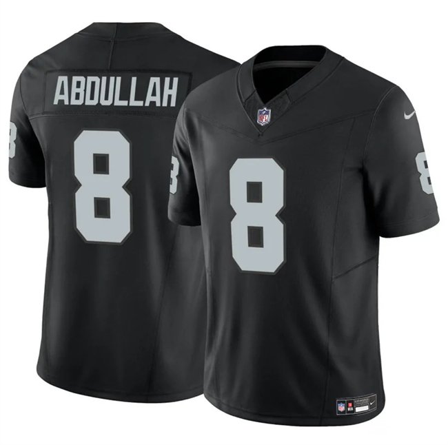 Black Las Vegas Raiders #8 Ameer Abdullah 2024 F.U.S.E Vapor Stitched Football Jersey - LVR231