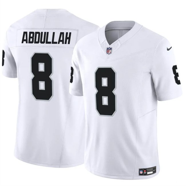 White Las Vegas Raiders #8 Ameer Abdullah F.U.S.E Vapor Stitched Football Jersey - LVR108