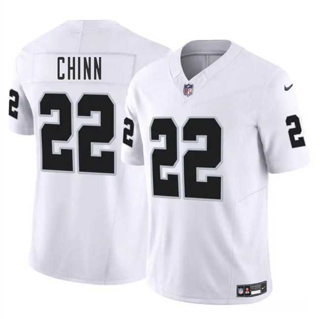White Las Vegas Raiders #22 Jeremy Chinn 2025 F.U.S.E. Vapor Stitched Football Jersey - LVR277
