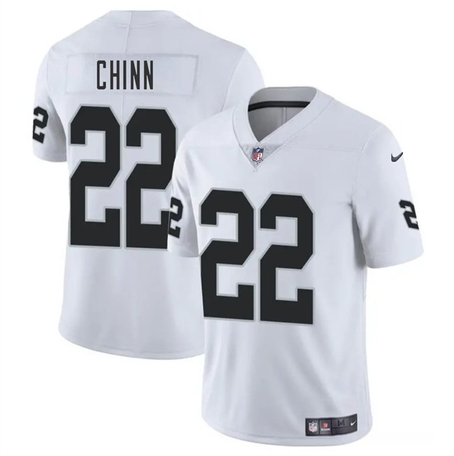 White Las Vegas Raiders #22 Jeremy Chinn 2025 Vapor Stitched Football Jersey - LVR226