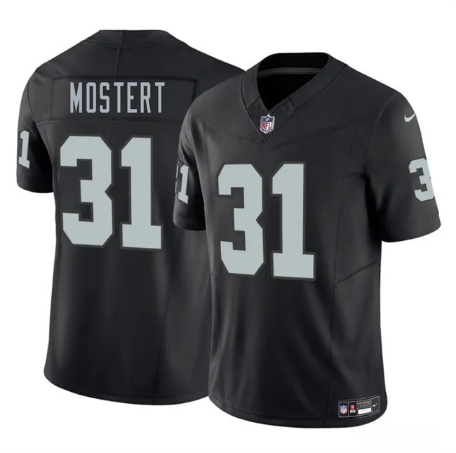 Black Las Vegas Raiders #31 Raheem Mostert 2025 F.U.S.E. Vapor Stitched Football Jersey - LVR253