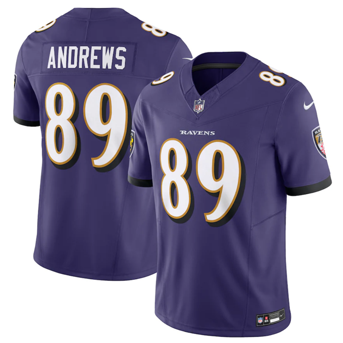 Purple Baltimore Ravens #89 Mark Andrews 2023 F.U.S.E Vapor Jersey - BRJ216