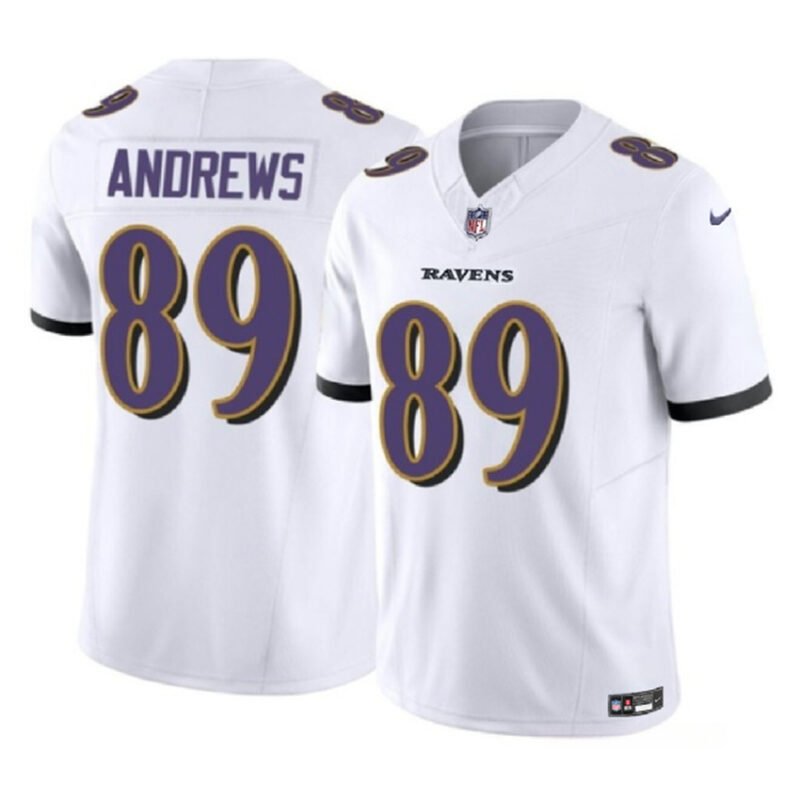 White Baltimore Ravens #89 Mark Andrews 2023 F.U.S.E Vapor Limited Jersey - BRJ34