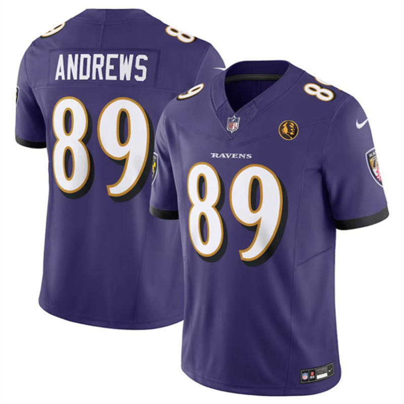 Purple Baltimore Ravens #89 Mark Andrews 2023 F.U.S.E. With John Madden Patch Vapor Limited Stitched Football Jersey - BRJ304