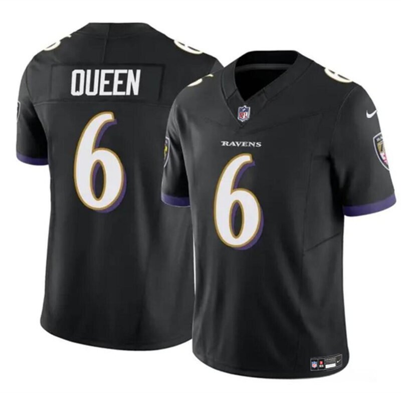 Black Baltimore Ravens #6 Patrick Queen 2023 F.U.S.E. Vapor Limited Football Jersey - BRJ152