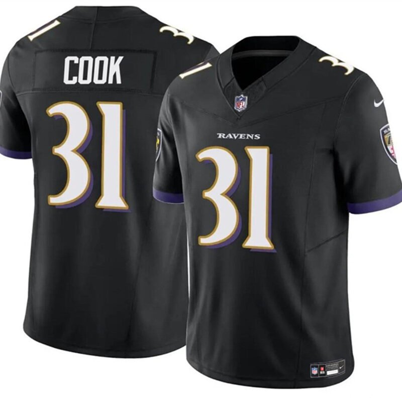 Black Baltimore Ravens #31 Dalvin Cook 2024 F.U.S.E. Vapor Limited Football Jersey - BRJ144