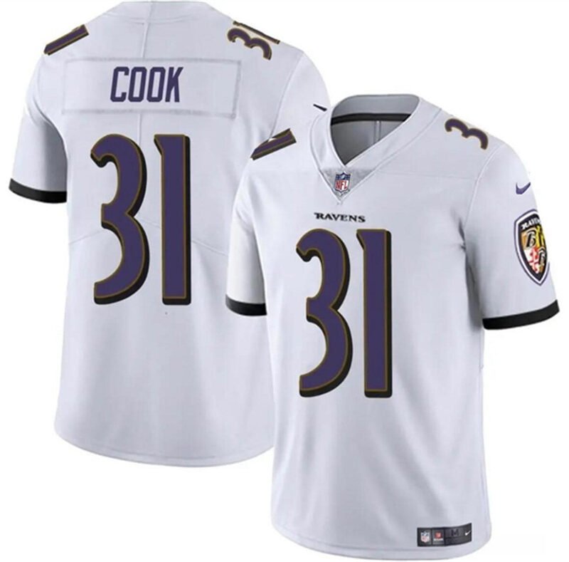 White Baltimore Ravens #31 Dalvin Cook Vapor Limited Football Jersey - BRJ160