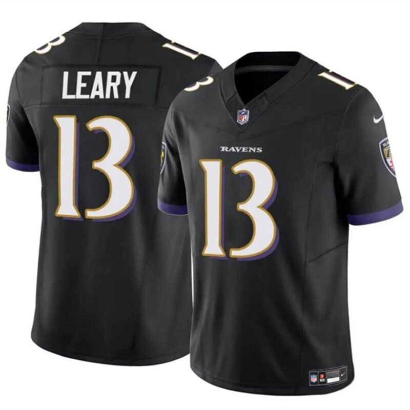 Black Baltimore Ravens #13 Devin Leary 2023 F.U.S.E Vapor Limited Football Jersey - BRJ361