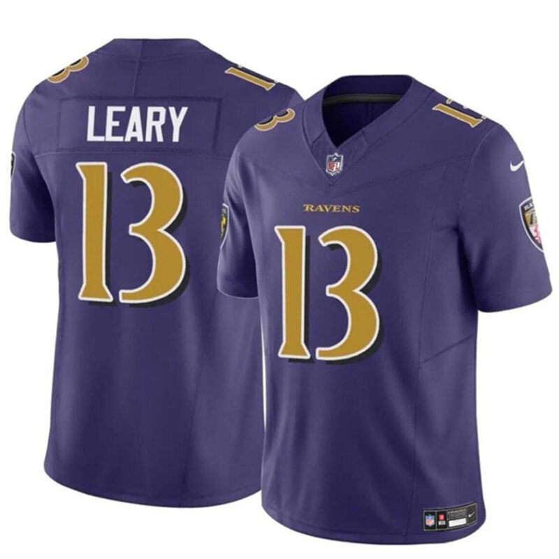 Purple Baltimore Ravens #13 Devin Leary 2023 F.U.S.E Vapor Limited Football Jersey - BRJ11