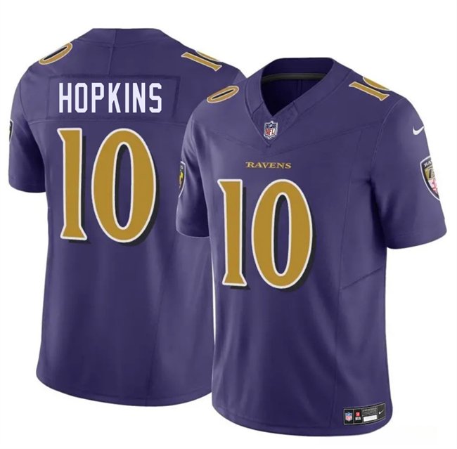 Purple Baltimore Ravens #10 DeAndre Hopkins 2025 F.U.S.E. Vapor Limited Football Jersey - BRJ324